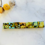 Small Royal Orange Square Treasure Mountain Turquoise, Set of 7 Background