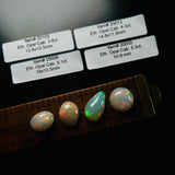 Authentic Ethiopian Mixed Opal Cabochons, set of 4