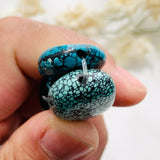 Medium Sky Blue Nugget Yungai Beads, Set of 3 Background