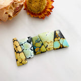 Large Mixed Trapezoid Mixed Turquoise, Set of 5 Background