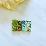 Large Mixed Bar Mixed Turquoise, Set of 4 Background