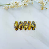 Large Royal Orange Surfboard Treasure Mountain Turquoise, Set of 5 Background