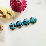 Small Sky Blue Round Yungai Turquoise, Set of 4 Background
