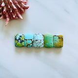 Medium Mixed Barrel Mixed Turquoise, Set of 5 Background