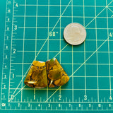 Large Earth Brown Petal Treasure Mountain Turquoise, Set of 2 Dimensions