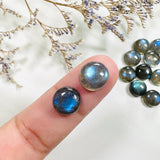 10x10mm Round Labradorite, Set of 4