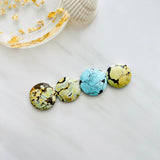 Large Mixed Round Mixed Turquoise, Set of 4 Background