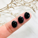 8x10mm Oval Onyx, Set of 10