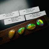Authentic Ethiopian Mixed Opal Cabochons, set of 4