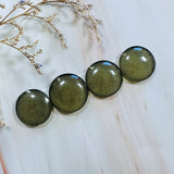 Large Swamp Green Round Rosarita, Set of 4 Background