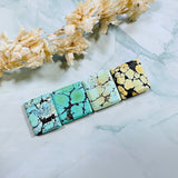Medium Mixed Square Mixed Turquoise, Set of 4 Background