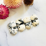 Medium White Half Moon White Buffalo Dolomite, Set of 8 Background