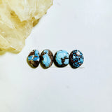 Small Sky Blue Freeform Golden Hills Turquoise, Set of 4 Background