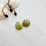 Medium Royal Orange Round Treasure Mountain Turquoise, Set of 2 Background