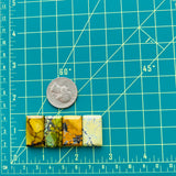 Medium Mixed Bar Mixed Turquoise, Set of 4 Dimensions