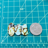 Medium Mixed Mixed Mixed Turquoise, Set of 3 Dimensions