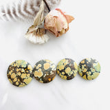 Medium Royal Orange Round Treasure Mountain Turquoise, Set of 4 Background