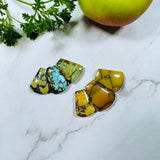 Medium Mixed Petal Mixed Turquoise, Set of 6 Background