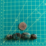 Medium Sea Green Nugget Treasure Mountain, Set of 4 Extra