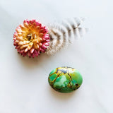 Large Lime Green Nugget Treasure Mountain Background