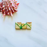 Medium Lime Green Bar Royston Turquoise, Set of 3 Background