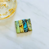 Large Mixed Bar Mixed Turquoise, Set of 4 Background