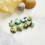 Small Mixed Round Mixed Turquoise, Set of 8 Background