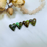 Medium Sea Green Heart Yungai Turquoise, Set of 4 Background
