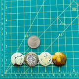 Large Mixed Round Mixed Turquoise, Set of 4 Dimensions