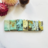 Large Mixed Bar Mixed Turquoise, Set of 7 Background