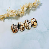 Large Royal Orange Oval Purple Lavender Variscite, Set of 4 Background