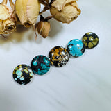 Medium Mixed Round Mixed Turquoise, Set of 5 Background
