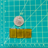 Medium Swamp Green Bar Rosarita, Set of 3 Dimensions