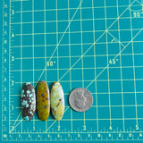 Large Mixed Surfboard Mixed Turquoise, Set of 3 Dimensions