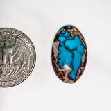 Large Sky Blue Oval Bisbee Turquoise Dimensions