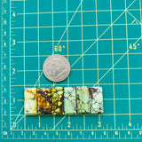 Medium Mixed Bar Mixed Turquoise, Set of 6 Dimensions