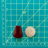 Large Red Freeform Rosarita Dimensions