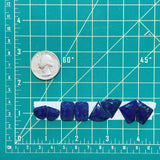 Small Deep Blue Mixed Lapis Lazuli, Set of 8 Dimensions