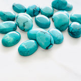 12x16mm Oval Yungai Turquoise Cabochons, Set of 1