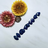 Small Deep Blue Mixed Lapis Lazuli, Set of 10 Background