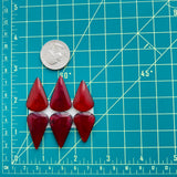 Teardrop Red Teardrop Rosarita, Set of 6 Dimensions