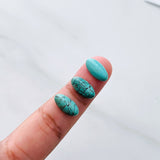 6x12mm Surfboard Green Egyptian, Set of 2