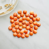 8x8mm Round Spiny Oyster, Set of 2