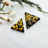 Large Royal Orange Triangle Treasure Mountain Turquoise, Set of 2 Background