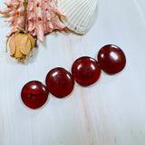 Large Red Round Rosarita, Set of 4 Background
