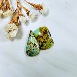 Large Royal Orange Mixed Wild Horse Turquoise, Set of 2 Background