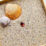 7x8mm Royal Orange Oval Tourmaline Tourmaline Background