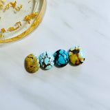 Medium Mixed Oval Mixed Turquoise, Set of 4 Background