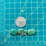 Medium Lime Green Nugget Bamboo Mountain Beads, Set of 3 Extra