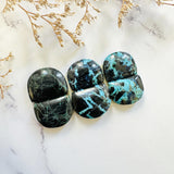 Large Ocean Blue Half Moon Yungai Turquoise, Set of 6 Background